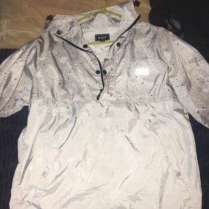 Huf grey speckled  windbreaker jacket